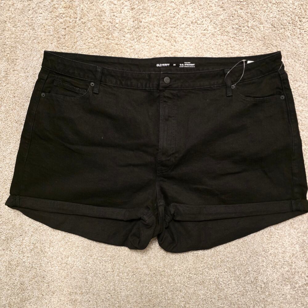 NWT Old Navy Women's High Rise OG Straight Short – Secret Smooth Pockets Size 22